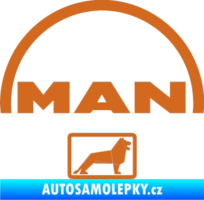 Samolepka MAN - Truck oříšková