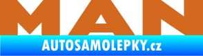 Samolepka MAN nápis oříšková