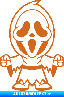 Samolepka Maska 002 pravá vřískot oříšková