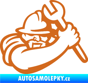 Samolepka Mechanik 001 pravá oříšková