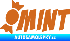 Samolepka Mint bonbón oříšková