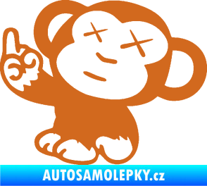 Samolepka Monkey Fuck Off JDM levá oříšková