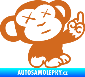 Samolepka Monkey Fuck Off JDM pravá oříšková