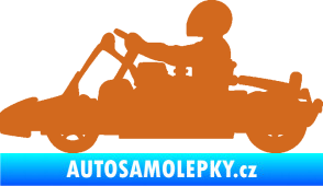 Samolepka Motokára 001 levá oříšková