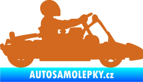 Samolepka Motokára 001 pravá oříšková