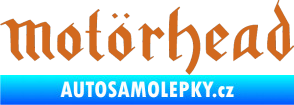 Samolepka Motorhead rovný oříšková