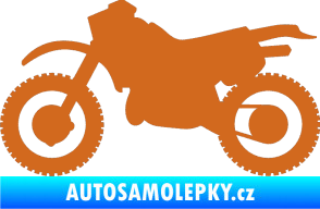 Samolepka Motorka 003 levá oříšková