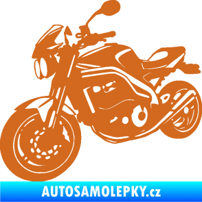 Samolepka Motorka 055 levá oříšková