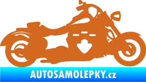 Samolepka Motorka 056 pravá oříšková