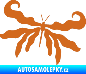 Samolepka Motýl 004 pravá oříšková