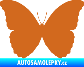 Samolepka Motýl 008 oříšková