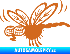 Samolepka Moucha 003 levá oříšková