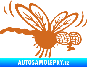 Samolepka Moucha 003 pravá oříšková