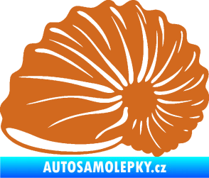 Samolepka Mušle 002 levá ulita oříšková