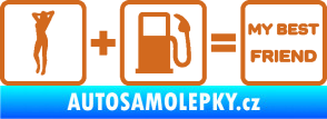 Samolepka My best friend  oříšková