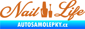 Samolepka Nail life oříšková