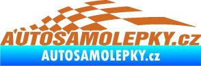 Samolepka Nálepka na auto - www.autosamolepky.cz 002 oříšková