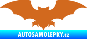 Samolepka Netopýr 007 oříšková