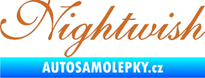 Samolepka Nightwish oříšková