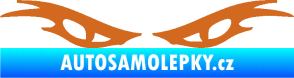 Samolepka Oči 003  oříšková