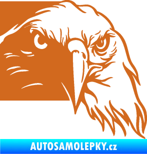 Samolepka Orel 010 pravá hlava oříšková