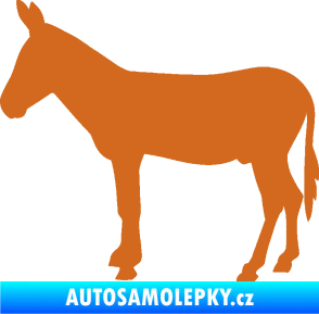 Samolepka Osel 002 levá oříšková