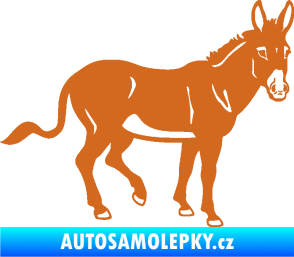 Samolepka Osel 003 pravá oříšková
