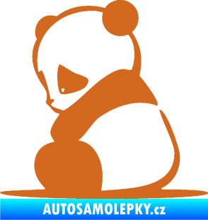 Samolepka Panda 005 levá oříšková
