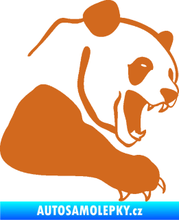 Samolepka Panda 010 pravá oříšková