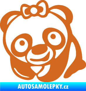 Samolepka Panda baby levá oříšková