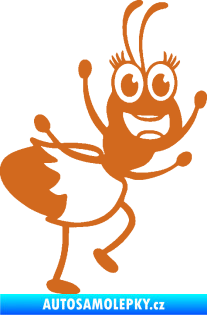 Samolepka Paní mravencová pravá oříšková