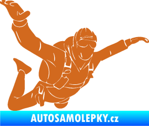 Samolepka Parašutista 004 pravá oříšková