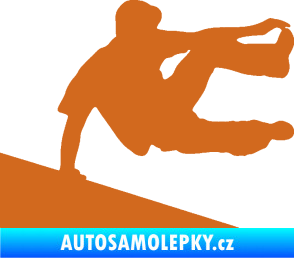 Samolepka Parkour 001 pravá oříšková