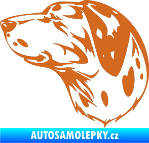 Samolepka Pes 002 levá Dalmatin oříšková