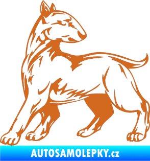 Samolepka Pes 011 levá oříšková