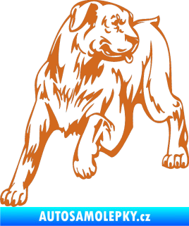 Samolepka Pes 020 levá oříšková