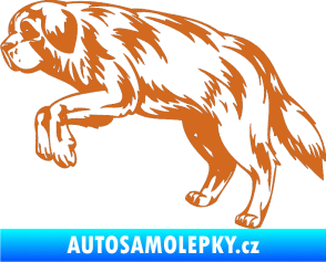 Samolepka Pes 034 levá oříšková