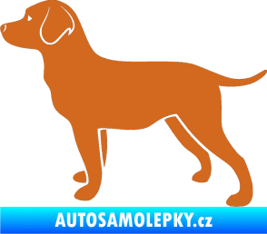 Samolepka Pes 062 levá Labrador oříšková