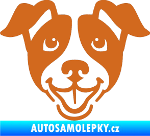 Samolepka Pes 065 oříšková