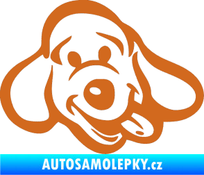 Samolepka Pes 078 pravá oříšková
