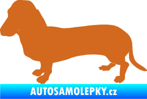 Samolepka Pes 094 levá Baset oříšková