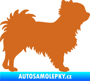 Samolepka Pes 156 pravá čivava oříšková