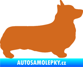 Samolepka Pes 164 pravá Welsh Corgi Pembroke oříšková