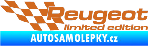 Samolepka Peugeot limited edition levá oříšková