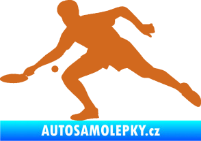 Samolepka Ping pong 001 levá oříšková