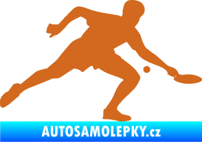 Samolepka Ping pong 001 pravá oříšková