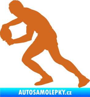 Samolepka Ping pong 004 levá oříšková