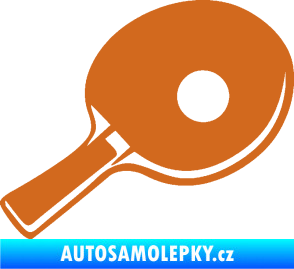Samolepka Ping pong pálka pravá oříšková