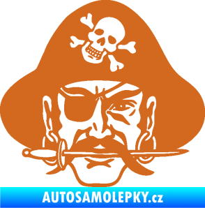 Samolepka Pirát 002 pravá oříšková