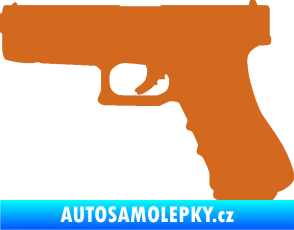 Samolepka Pistole 001 levá oříšková